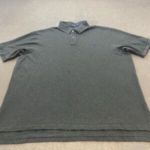 Polo Ralph Lauren Shirt Mens Size 3XL Tall 3XLT Charcoal Gray Purple Pony Logo
